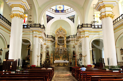 Church interior in Puerto Vallarta, Jalisco, Mexico