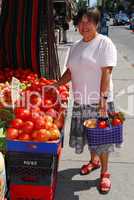 Buying vegetables