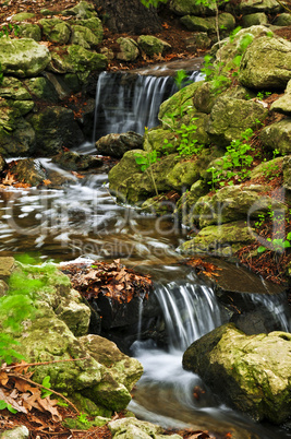 Creek with waterfalls