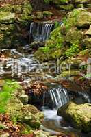 Creek with waterfalls