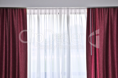 Window with drapes