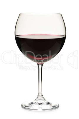 Red wine in glass