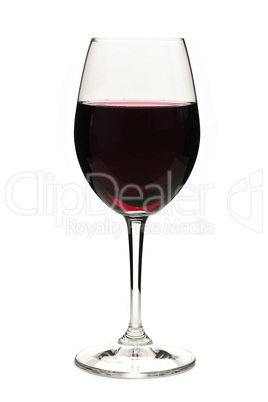 Red wine in glass