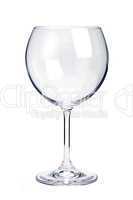 Empty red wine glass