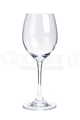 Empty white wine glass