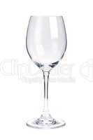 Empty white wine glass