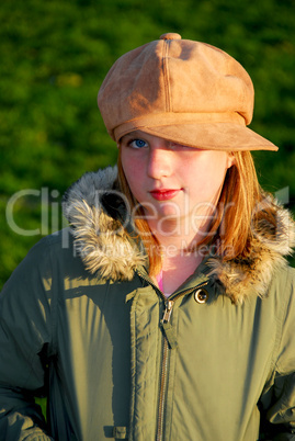 Girl portrait outside