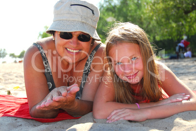 Family beach