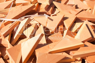 Pile of Building Lumber Scraps
