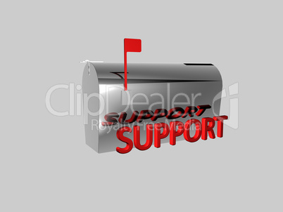 Mailbox - Support - 3D