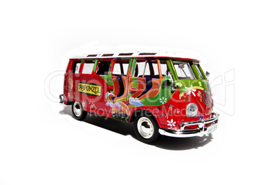 VW Bus Hippie Flower Power