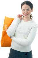 beauty shopping woman with bag