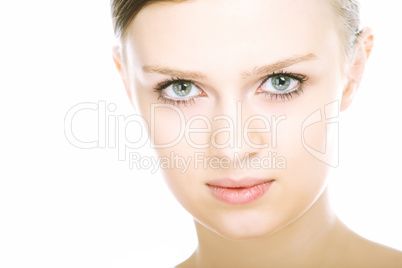 close-up beauty girl portrait