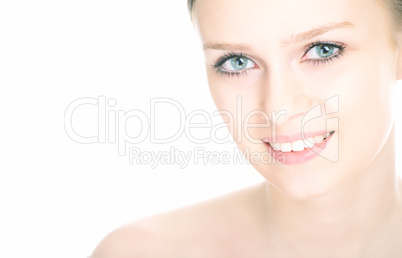 close-up beauty girl portrait