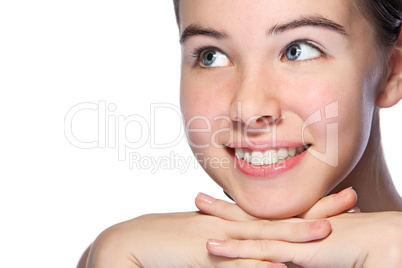 beauty woman closeup portrait