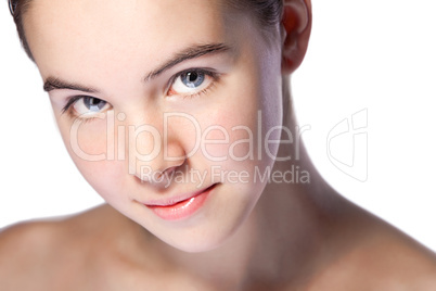 beauty woman closeup portrait