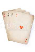 Four aces old cards