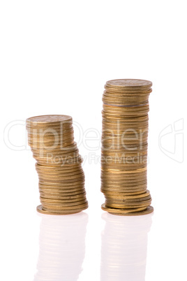 money coins column