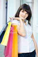 beauty woman om shopping