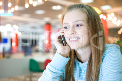 young woman with cellphone