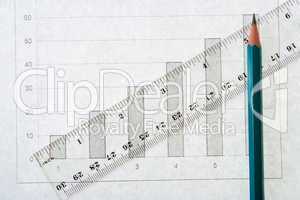 graph pencil line scale