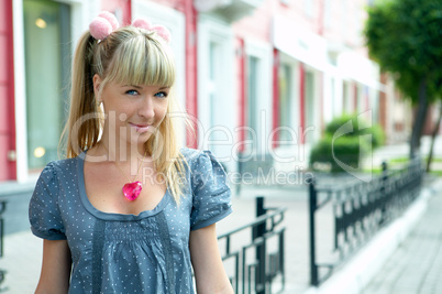 beauty blonde girl portrait