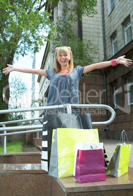 beauty shopping blonde girl