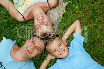 happy family outdoor