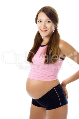 The pregnant female