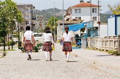 schoolgirls