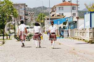 schoolgirls