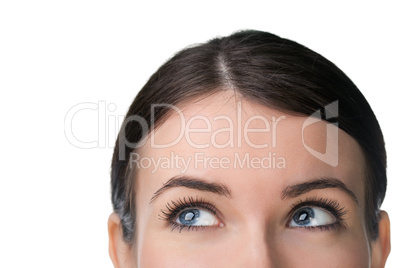 beauty woman closeup portrait isolated