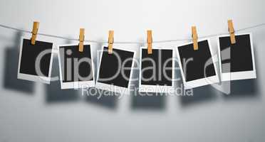 Polaroid Film Blanks on Rope