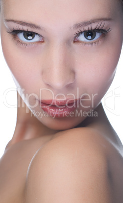 beauty woman closeup portrait