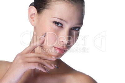 beauty woman closeup portrait