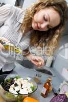 woman on kitchen