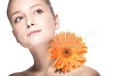 beauty woman closeup portrait