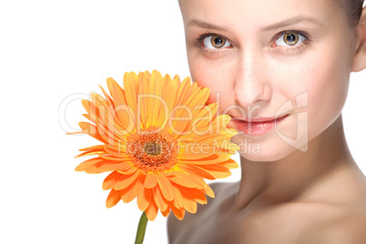 beauty woman closeup portrait