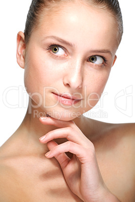 beauty woman closeup portrait