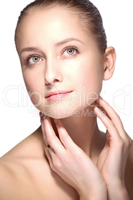 beauty woman closeup portrait