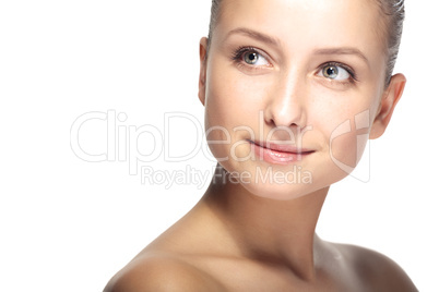 beauty woman closeup portrait