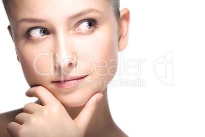 beauty woman closeup portrait