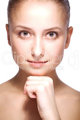 beauty woman closeup portrait