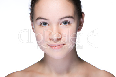 beauty woman closeup portrait