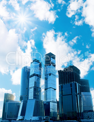business glass buildings