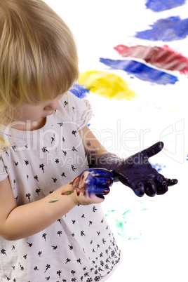 girl after painting
