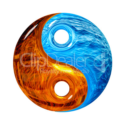 Yin und Yang Zeichen