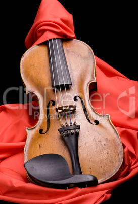 violin on silk