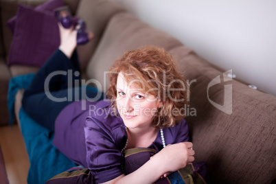 Woman on Sofa