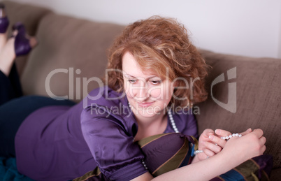 Woman on Sofa